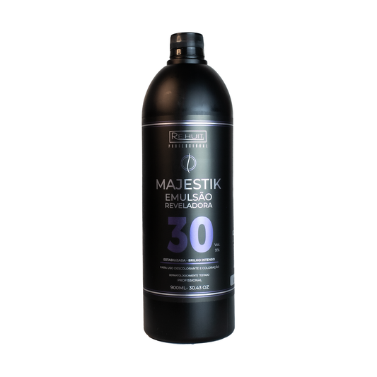 Oxidante 9% 30 Volumes Profissional - Majestik Emulsão Reveladora 900ml OX 30vol